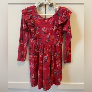 Tea Collection red long sleeve holiday dress
